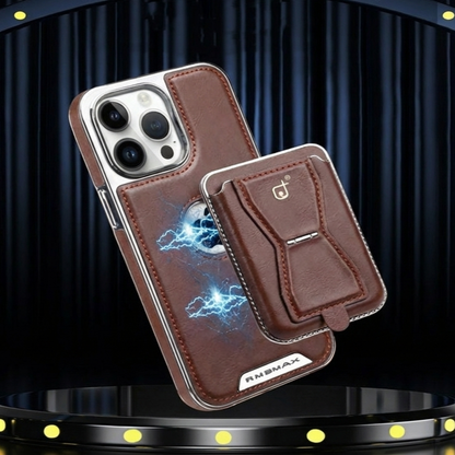 ANTICHOC IPHONE EN CUIR DE LUXE AVEC PORTEFEUILLE MAGNÉTIQUE DE HAUTE QUALITÉ  👑💼 كفر أيفون جلدي فخم مع محفظة مغناطسية عالية الجودة