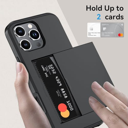 🔒 أنتي شوك أيفون  مع محفظة بطاقات مخفية🕵️‍♂️ iPhone Antichoc avec Porte-Cartes Caché 💳